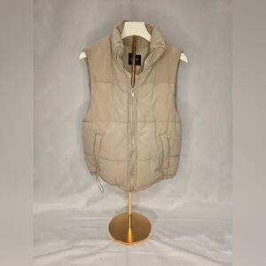 Love Tree Tan Puffer Vest